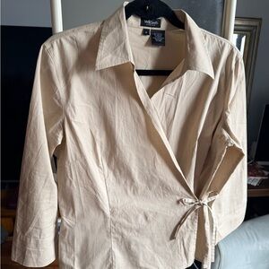 Willi Smith Tan Stretch Top